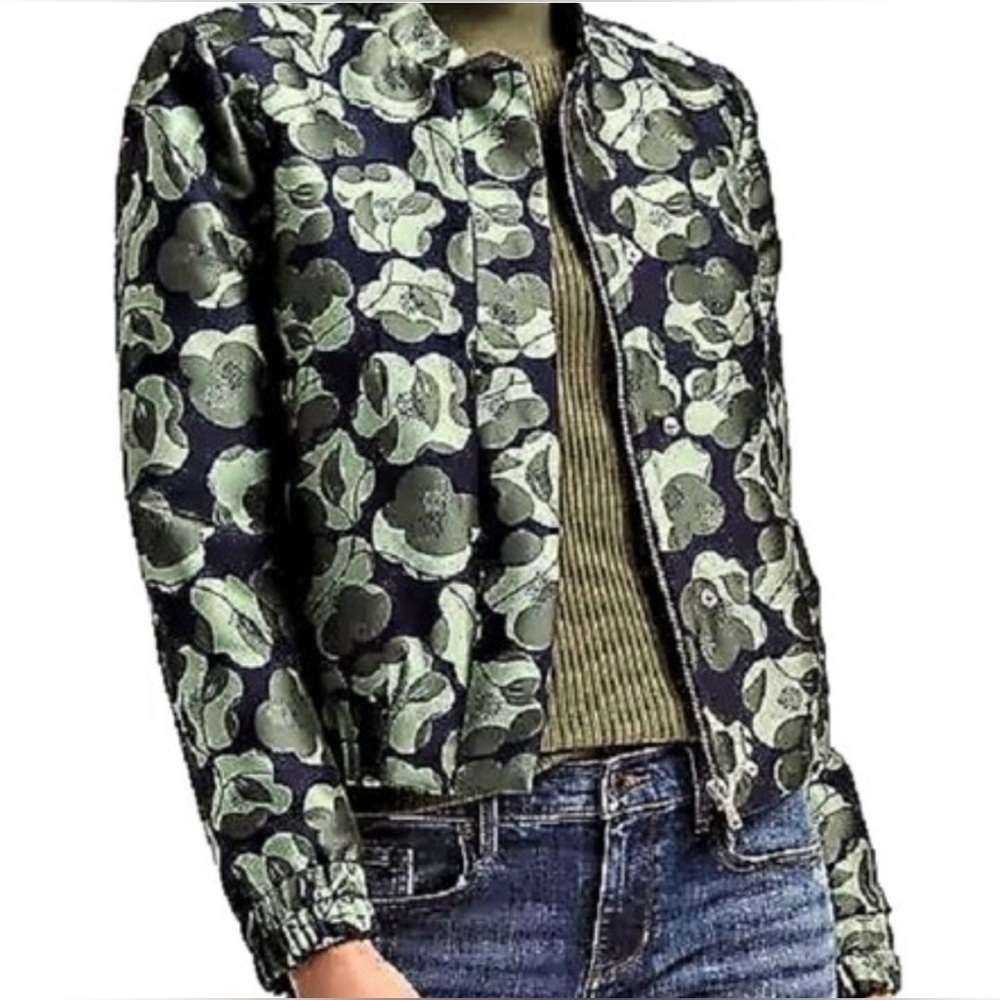 BANANA REPUBLIC FLORAL JACQUARD BOMBER